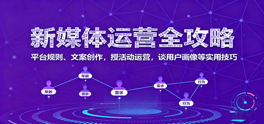 新媒体运营全攻略：平台规则、文案创作，授活动运营，谈用户画像等实用技巧-致富学堂
