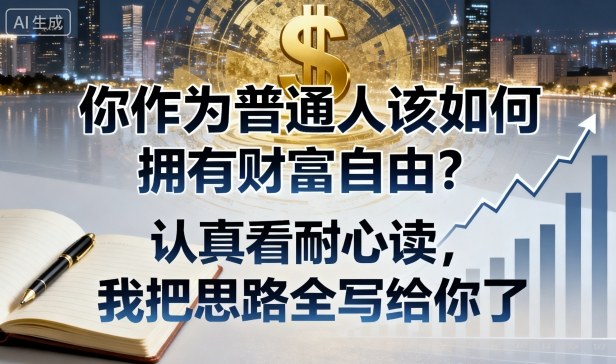 付费文章：你作为普通人该如何拥有财富自由？认真看耐心读，我把思路全写给你了-致富学堂
