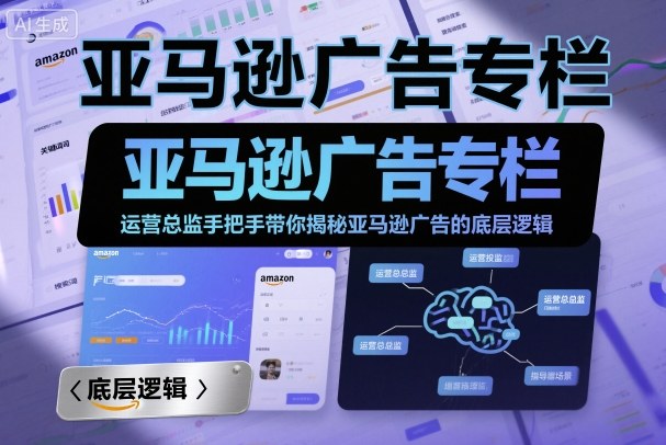 亚马逊广告专栏：运营总监手把手带你揭秘亚马逊广告的底层逻辑-致富学堂