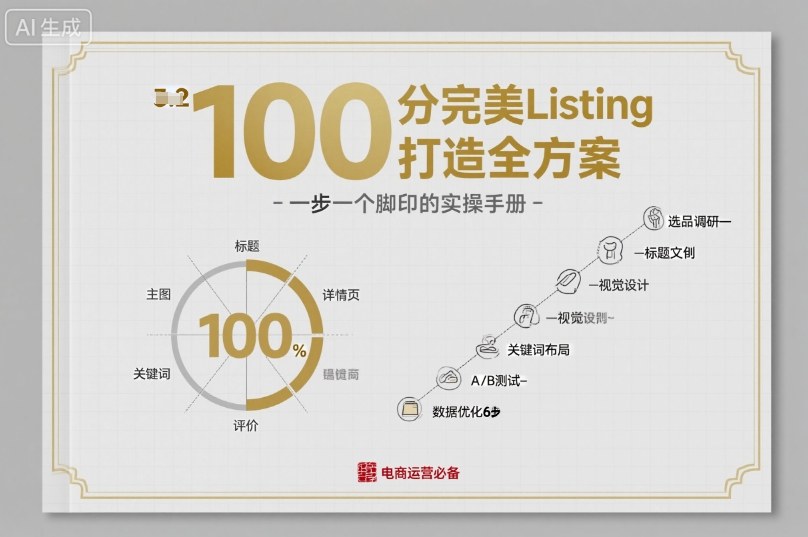 100分完美Listing打造全方案，想要完美listing必须是需要一步一个脚印的-致富学堂