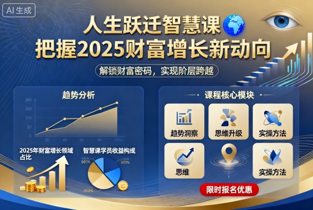 人生跃迁智慧课，把据2025财富增长新动向-致富学堂