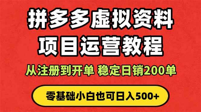 （16220期）拼多多开店运营课程： 蓝海变现玩法，轻松实现睡后收入 零基础小白也可…-致富学堂