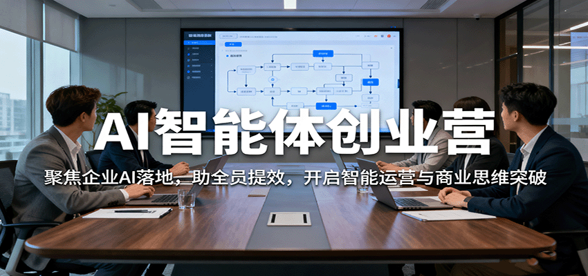 AI智能体创业营：聚焦企业AI落地，助全员提效，开启智能运营与商业思维突破-致富学堂