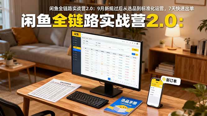 （16263期）闲鱼全链路实战营2.0：9月新规过后从选品到标准化运营，7天快速出单-致富学堂