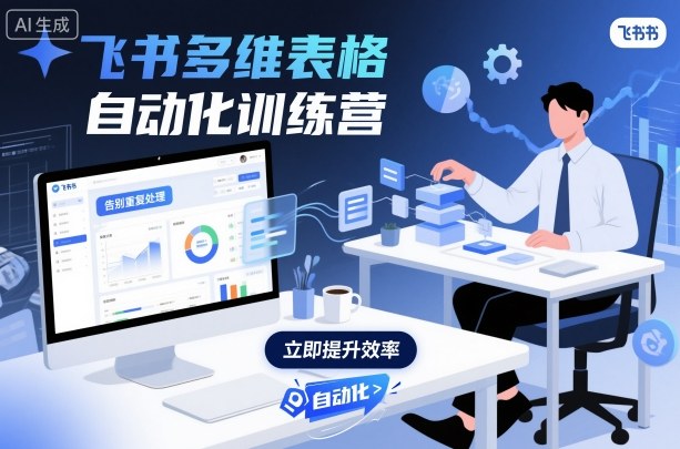 飞书多维表格自动化训练营，手把手教你告别重复处理，用多维表格开启高效办公新模式-致富学堂