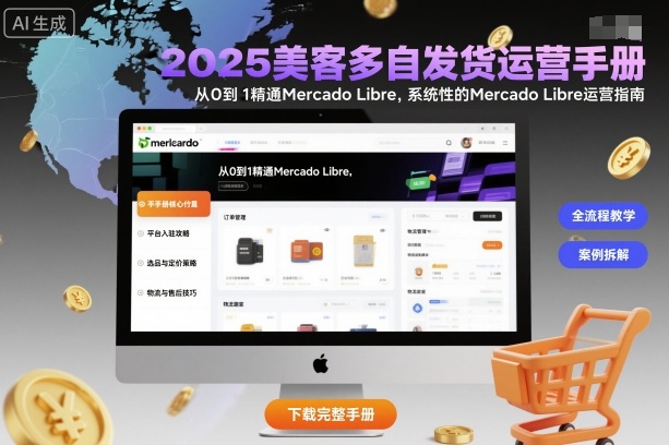 2025美客多自发货运营手册：从0到1精通Mercado Libre，系统性的Mercado Libre运营指南-致富学堂
