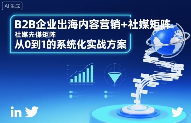 B2B企业出海内容营销+社媒矩阵，从0到1的系统化实战方案-致富学堂