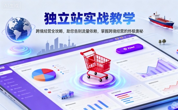 独立站实战教学，跨境经营全攻略，助您告别流量依赖，掌握跨境经营的终极奥-致富学堂