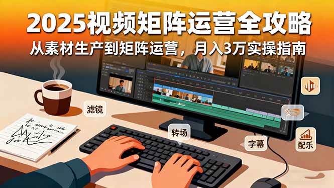 （16333期）2025短视频矩阵运营全攻略：从素材生产到矩阵运营，月入3万实操指南-致富学堂