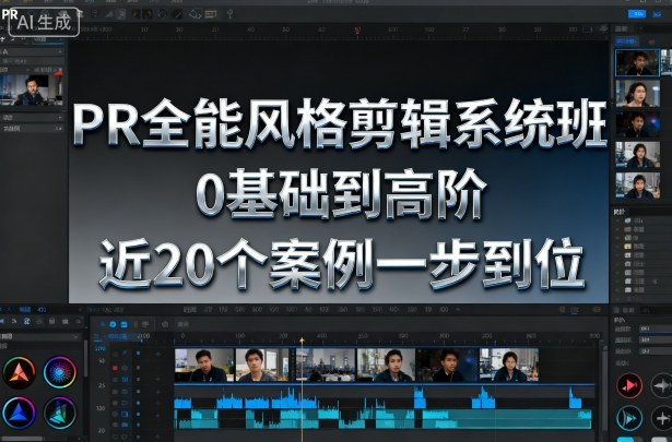 PR全能风格剪辑系统班，0基础到高阶，近20个案例一步到位-致富学堂