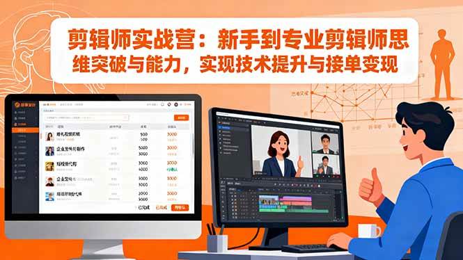 （16347期）剪辑师实战营：新手到专业剪辑师思维突破与能力，实现技术提升与接单变现-致富学堂