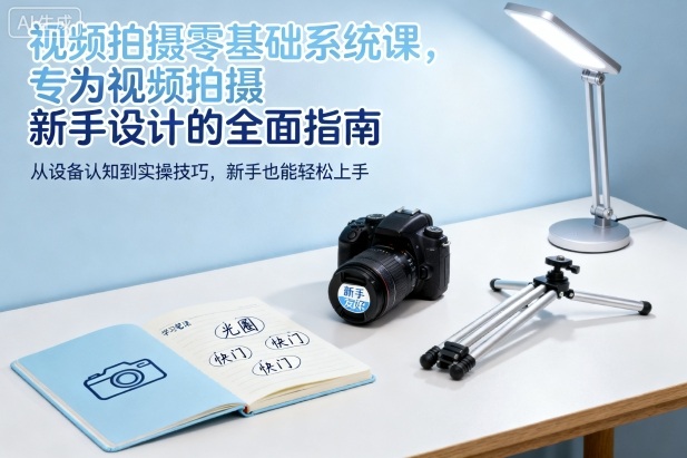 视频拍摄零基础系统课，专为视频拍摄新手设计的全面指南-致富学堂