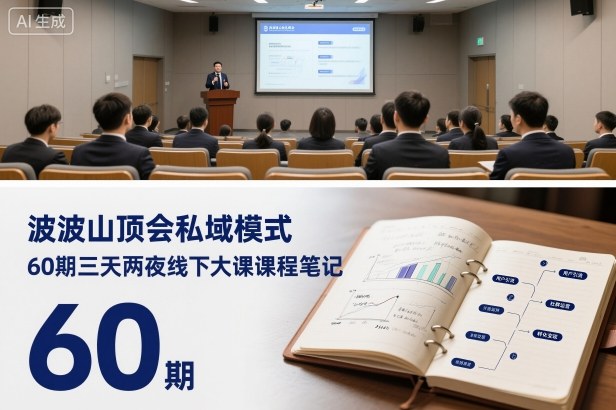 波波山顶会私域模式60期三天两夜线下大课课程笔记（文档）-致富学堂