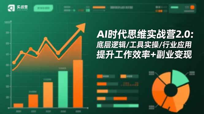 （16506期）AI时代思维实战营2.0：底层逻辑/工具实操/行业应用 提升工作效率+副业变现-致富学堂