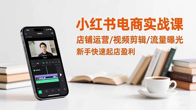 （16536期）小红书电商实战课：店铺运营/视频剪辑/流量曝光，新手快速起店盈利-致富学堂