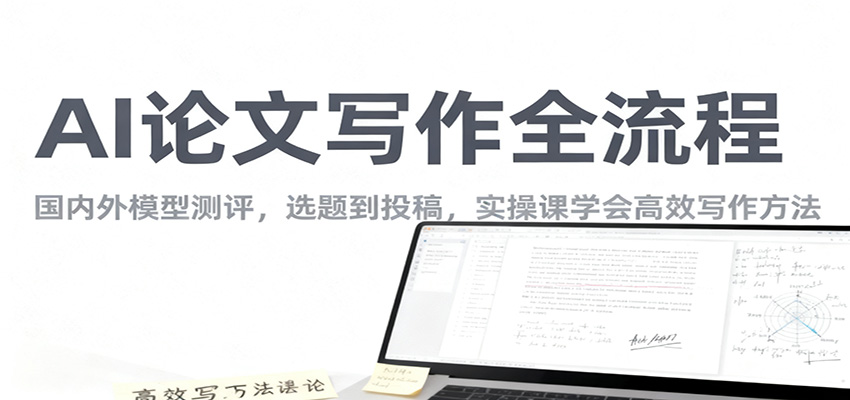AI论文写作全流程，国内外模型测评，选题到投稿，实操课学高效写作方法-致富学堂