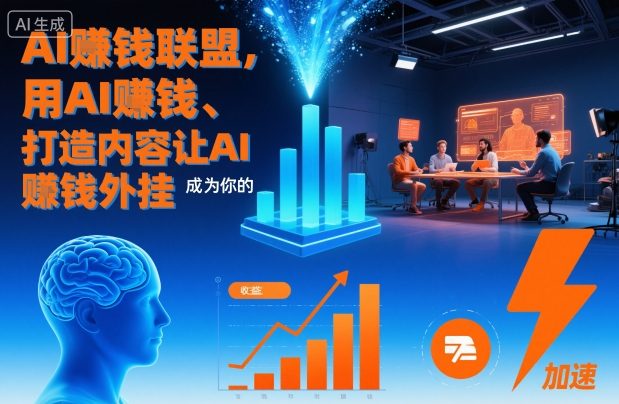 AI賺钱联盟，用AI賺钱、打造内容让AI成为你的賺钱外挂-致富学堂