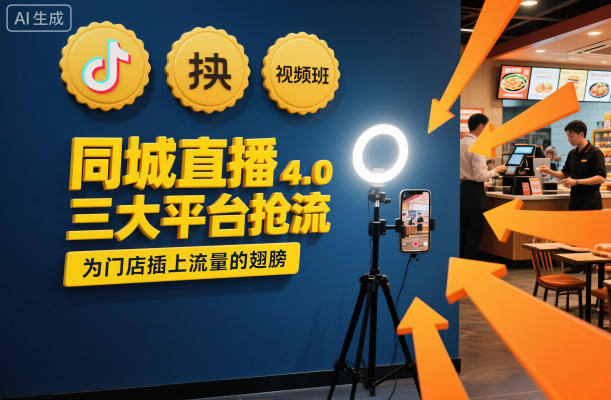 同城直播实操班4.0，三大平台抢流，为门店插上流量的翅膀-致富学堂