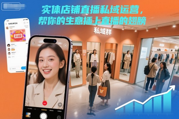 实体店铺直播私域运营，帮你的生意插上直播的翅膀-致富学堂