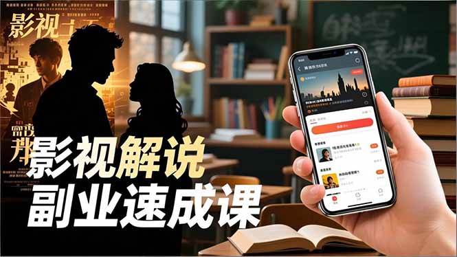 （16740期）Tk影视解说副业速成课，软件安装、全流程实操、爆款预设，新手两周变现-致富学堂