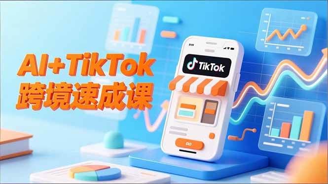 （16745期）AI+TikTok跨境速成课，智能翻译、店铺定位、流程拆解，7天高效上线运营-致富学堂