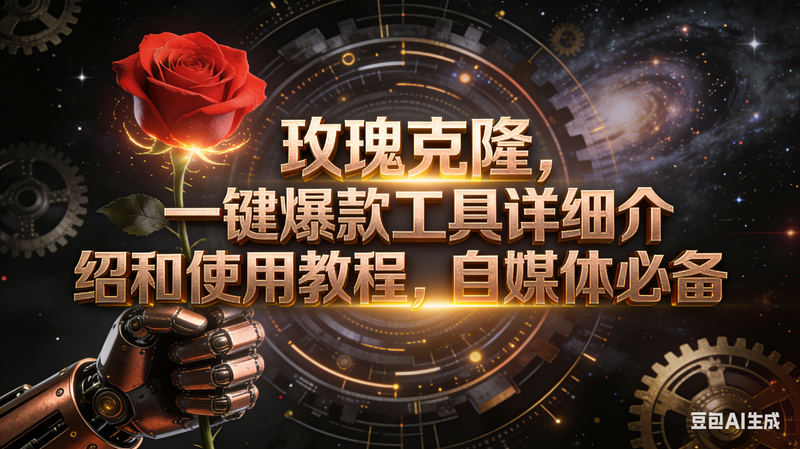 （16792期）玫瑰克隆工具，自媒体必备，一键爆款工具详细介绍和使用教程-致富学堂