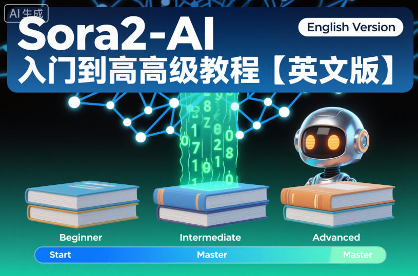 Sora2-AI入门到高级教程【英文版】-致富学堂