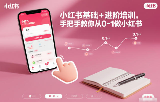 小红书基础+进阶培训，手把手教你从0-1做小红书-致富学堂