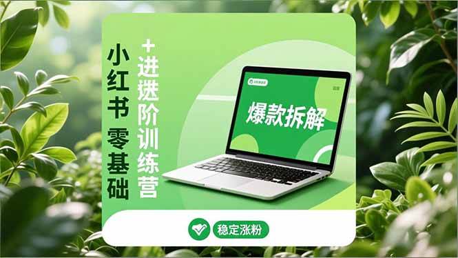 （16801期）小红书零基础+高阶训练营：安全养号、爆款拆解、长效运营，实现稳定涨粉与变现-致富学堂