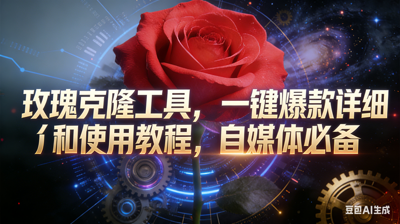（16837期）玫瑰克隆工具，鲁大魔ai，自媒体必备神器，一键爆款，详细介绍，和使用教程-致富学堂