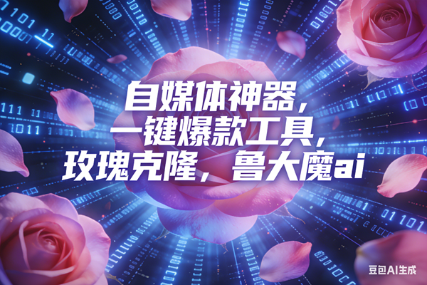 （16949期）ai鲁大魔，自媒体必备的软件，玫瑰克隆神器，一键爆款，详细教程-致富学堂