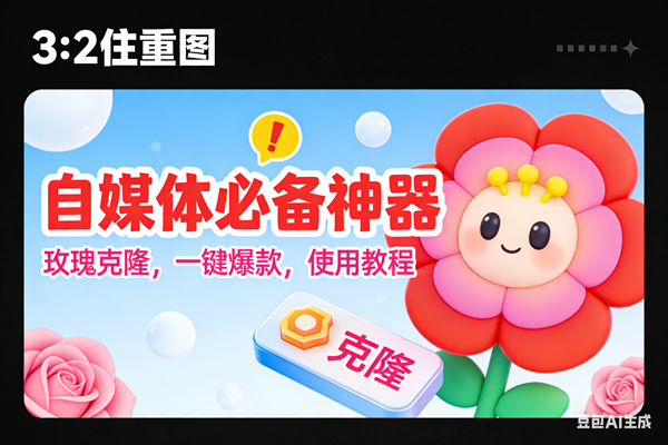 （16929期）玫瑰克隆神器，ai鲁大魔，自媒体必备的软件，一键爆款工具，详细教程-致富学堂