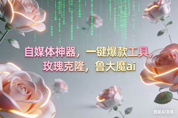 （16965期）ai鲁大魔，自媒体必备的软件，玫瑰克隆神器，一键爆款，详细教程-致富学堂