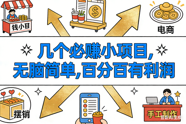 （16956期）9个必赚小项目，无脑简单，百分百有利润，副业首选，日入200+-致富学堂